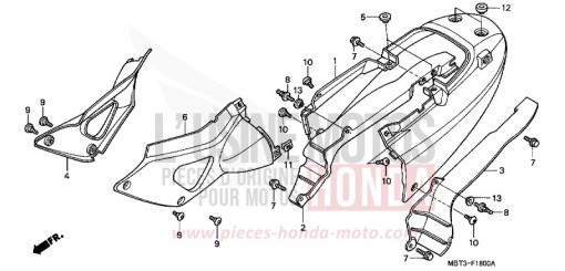 SEAT COWL/SIDE COVER XL1000VX de 1999